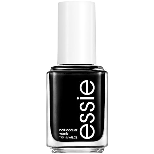 essie Salon-Quality Nail Polish, 8-Free Vegan, Jet Black, Licorice, 0.46 fl oz Beauty & Personal Care essie