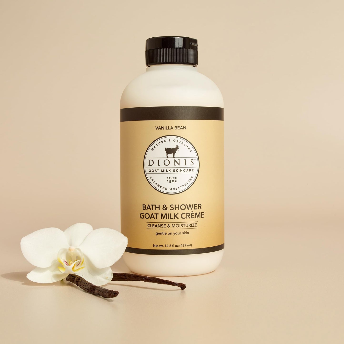 Dionis Bath & Shower Goat Milk Crème Vanilla Bean 14.5oz (Pack of 1) Beauty & Personal Care Dionis
