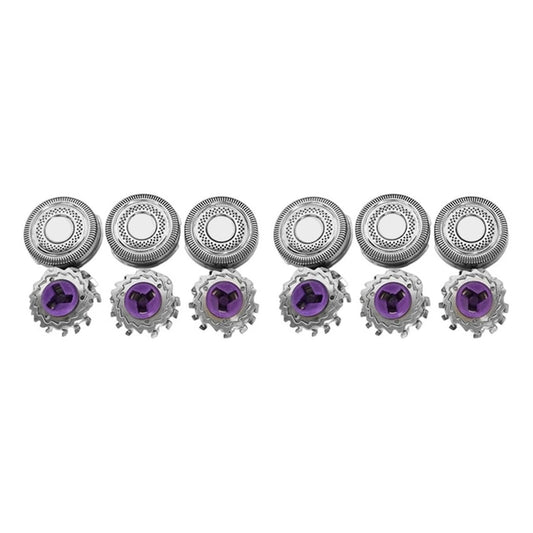 3/6Pcs SH98 Replacement Head Razor Blade,Compatible For Philips Shaver SP9863 SP9880 SP7000 9000 9861 Shaver Head Accessories(6pcs Silver Purple) Beauty and Personal Care SYILJVAFV