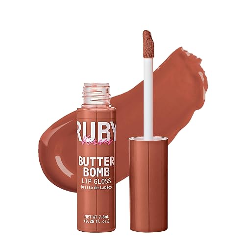Ruby Kisses Butter Bomb Lip Gloss, High-Shine Non-Sticky Hydrating Plumping Beauty & Personal Care Ruby Kisses