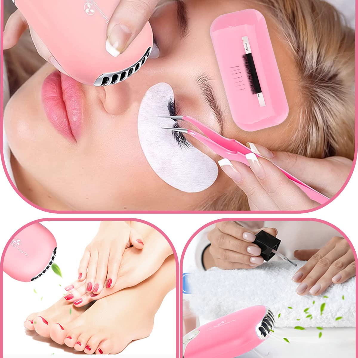 DNSGOOR Lash Extension Kit Professional Eyelash Extensions Supplies Training for Beginners Mannequin Head Grafting Lash USB Fan Lash Shampoo Brush… Beauty & Personal Care DNSGOOR