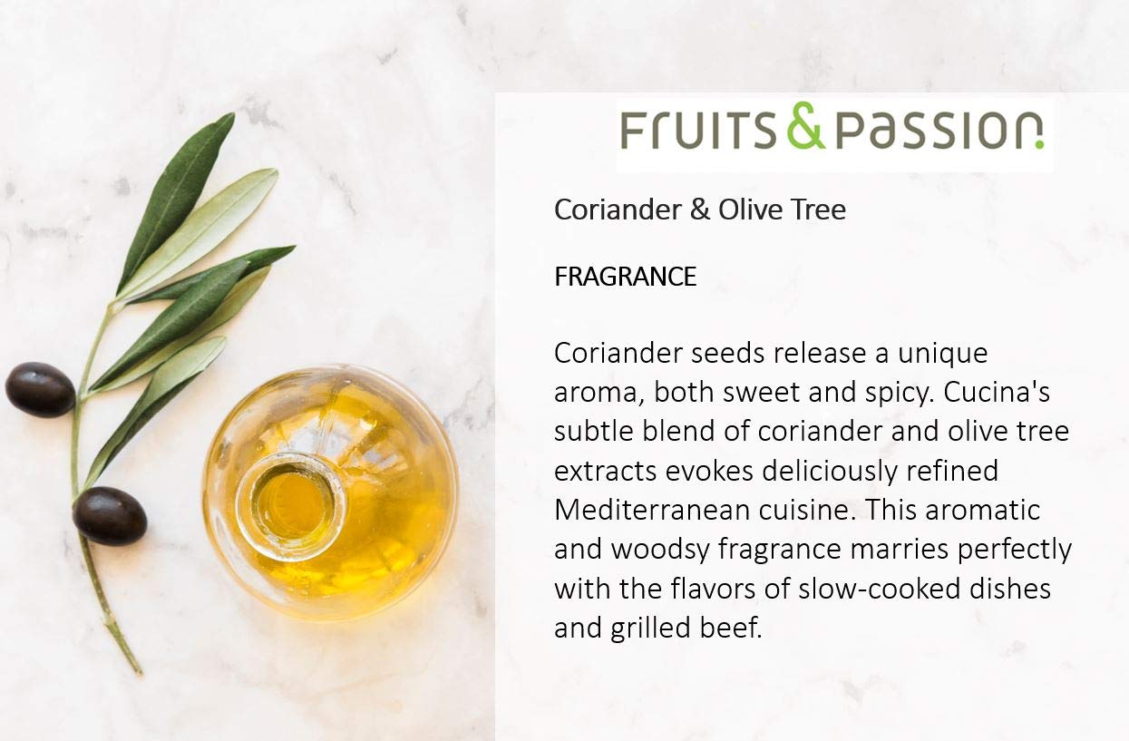 Fruits & Passion Coriander and Olive Tree Hand Soap 200ml and Nourishing Hand Butter 60ml Beauty & Personal Care Cucina