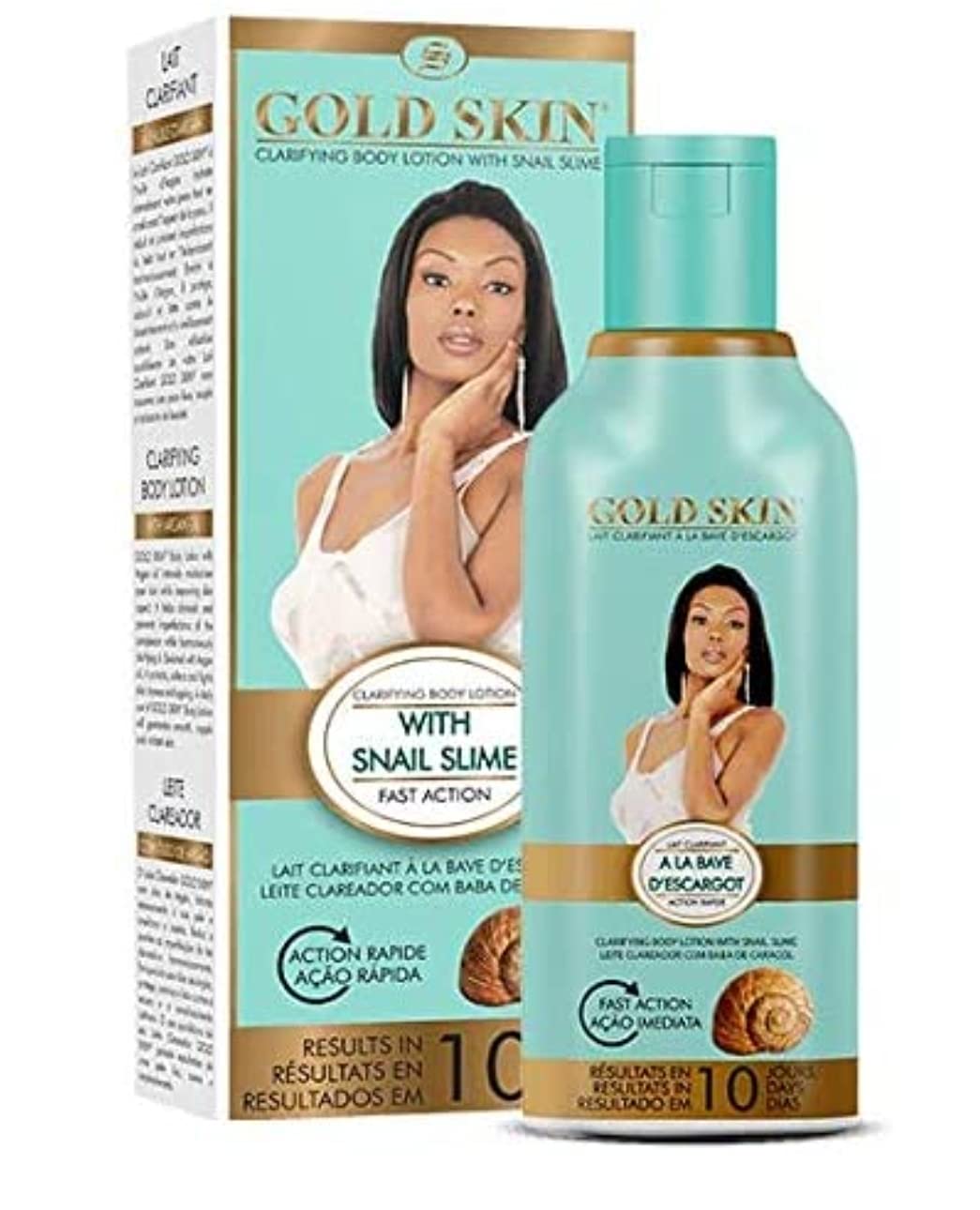 NA Gold Skin Clarifying Body Lotion with Snail slime (Hydroquinone Free) 250 ml. 8.45 fl.oz Beauty & Personal Care MarvelsAura