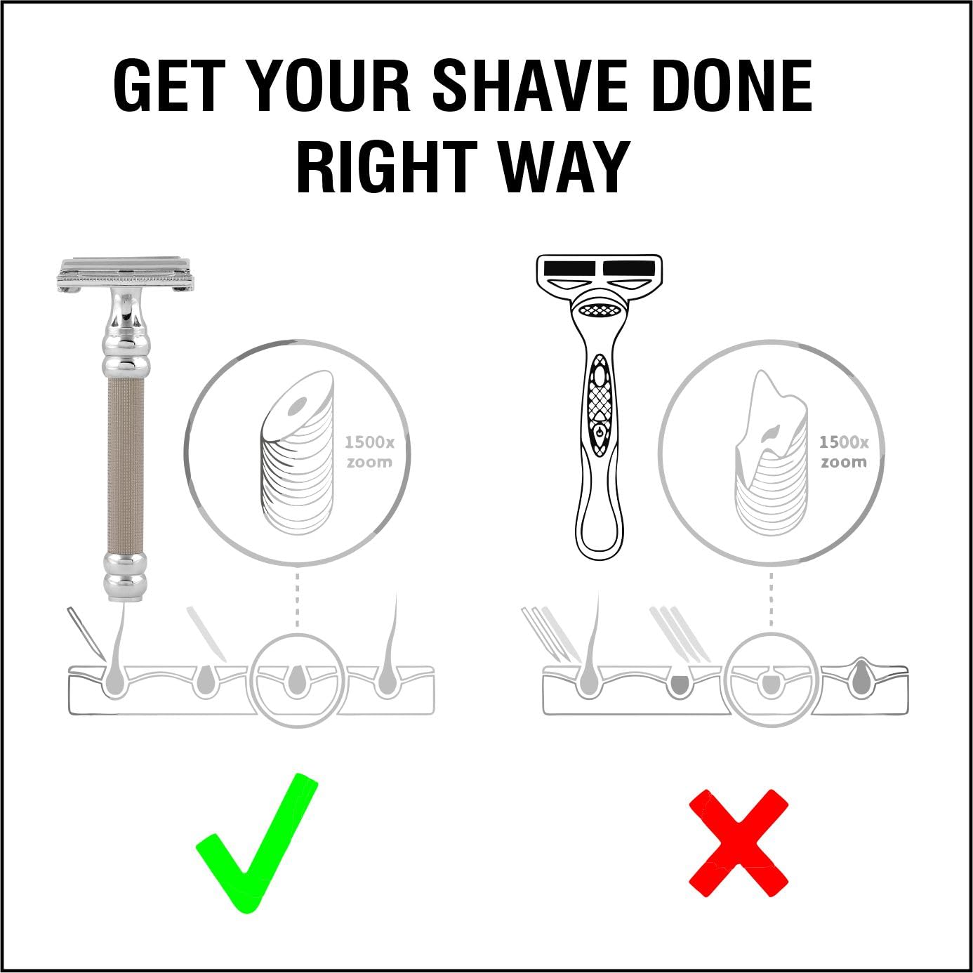 Pearl The Double Edge Men's/Boy's Safety Razor SBF-11 Butterfly Razor (Silver) Beauty and Personal Care PEARL