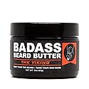 Badass Beard Care Beard Butter For Men - THE VIKING, 3 oz - Made of Natural Ingrediens for Healthy, Soften and Itchness Free Beard and Mustache Beauty & Personal Care Badass Beard Care