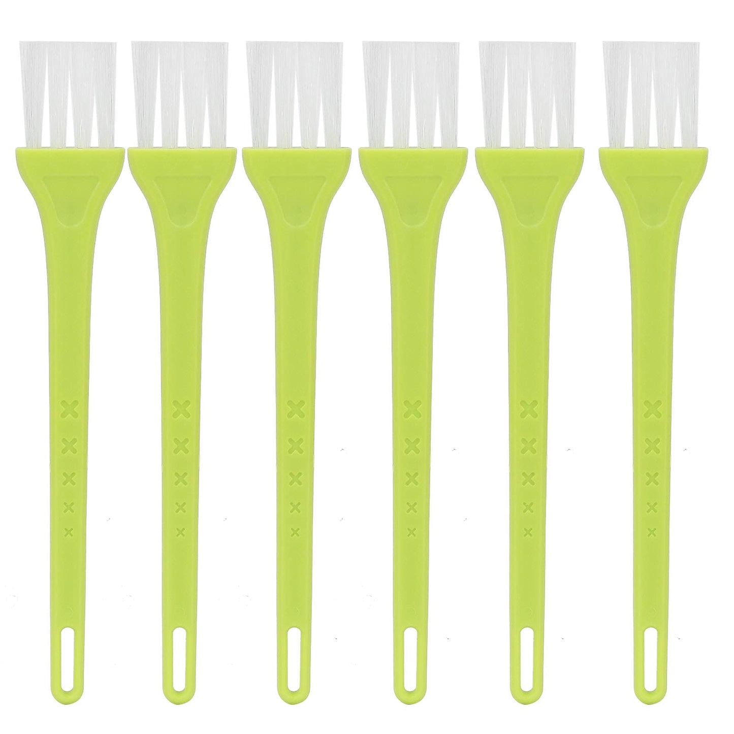 Electric Shaver Cleaning Brush 6PCS PP Material Nylon Thick Bristles Durable Ergonomic Handle Hanging Hole Design Shaver Cleaning Brush for Small Beauty and Personal Care Gucagle
