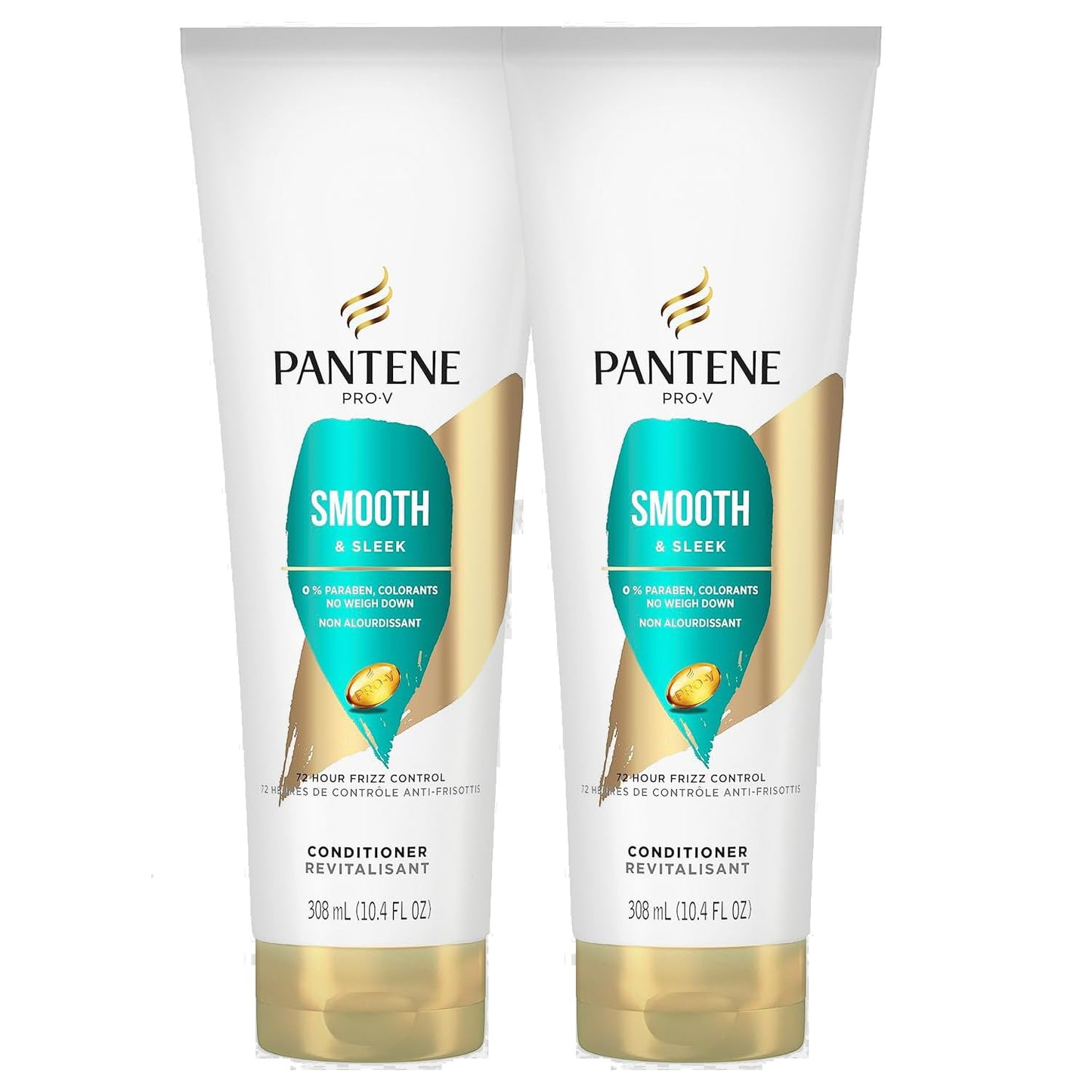 Pantene PRO-V Smooth & Sleek Conditioner, Frizz Control, 10.4 oz (Pack of 2) Beauty & Personal Care Pantene