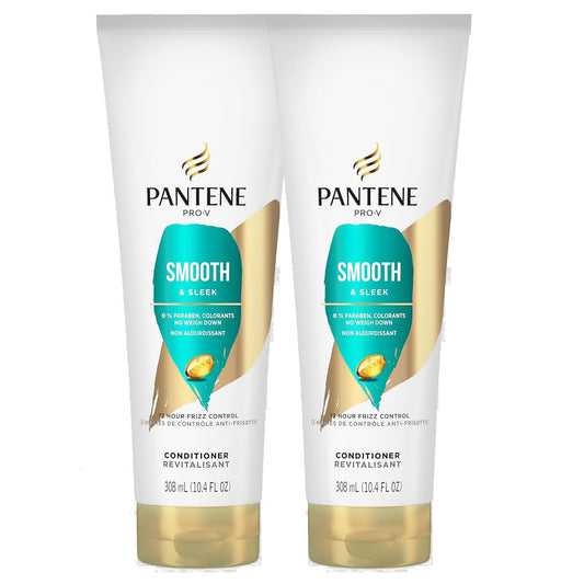 Pantene PRO-V Smooth & Sleek Conditioner, Frizz Control, 10.4 oz (Pack of 2) Beauty & Personal Care Pantene