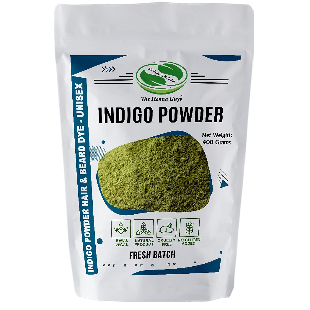 400 Grams INDIGO POWDER For Hair Dye/Color - The Henna Guys Beauty & Personal Care The Henna Guys
