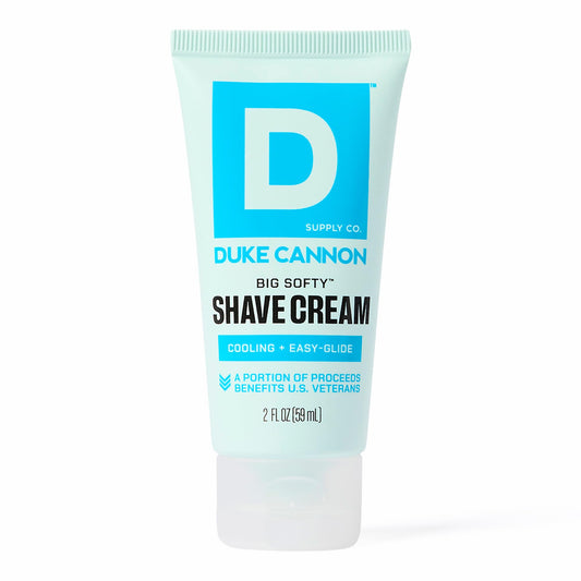 Duke Cannon Supply Co. Big Softy Shave Cream for Men - 2 fl oz - Travel Size - Cooling, Easy-Glide Shave Cream - Made with Aloe Vera & Menthol Beauty and Personal Care Duke Cannon Supply Co.