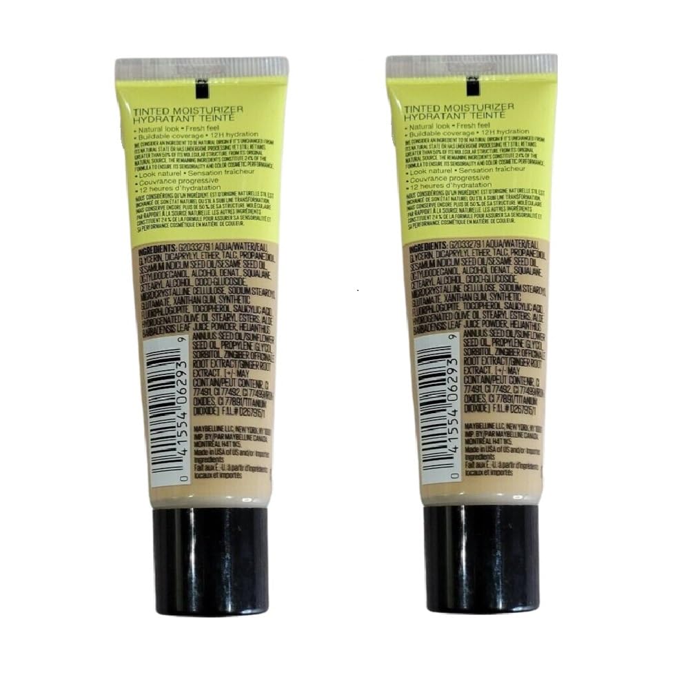 Maybelline New York Pack of 2 Fit Me Tinted Moisturizer, 220