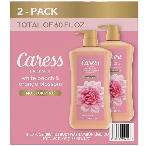 Caress Daily Silk Hydrating Body Wash, Peach & Orange Blossom, 30 Fl Oz (2 Pk) Beauty & Personal Care Caress
