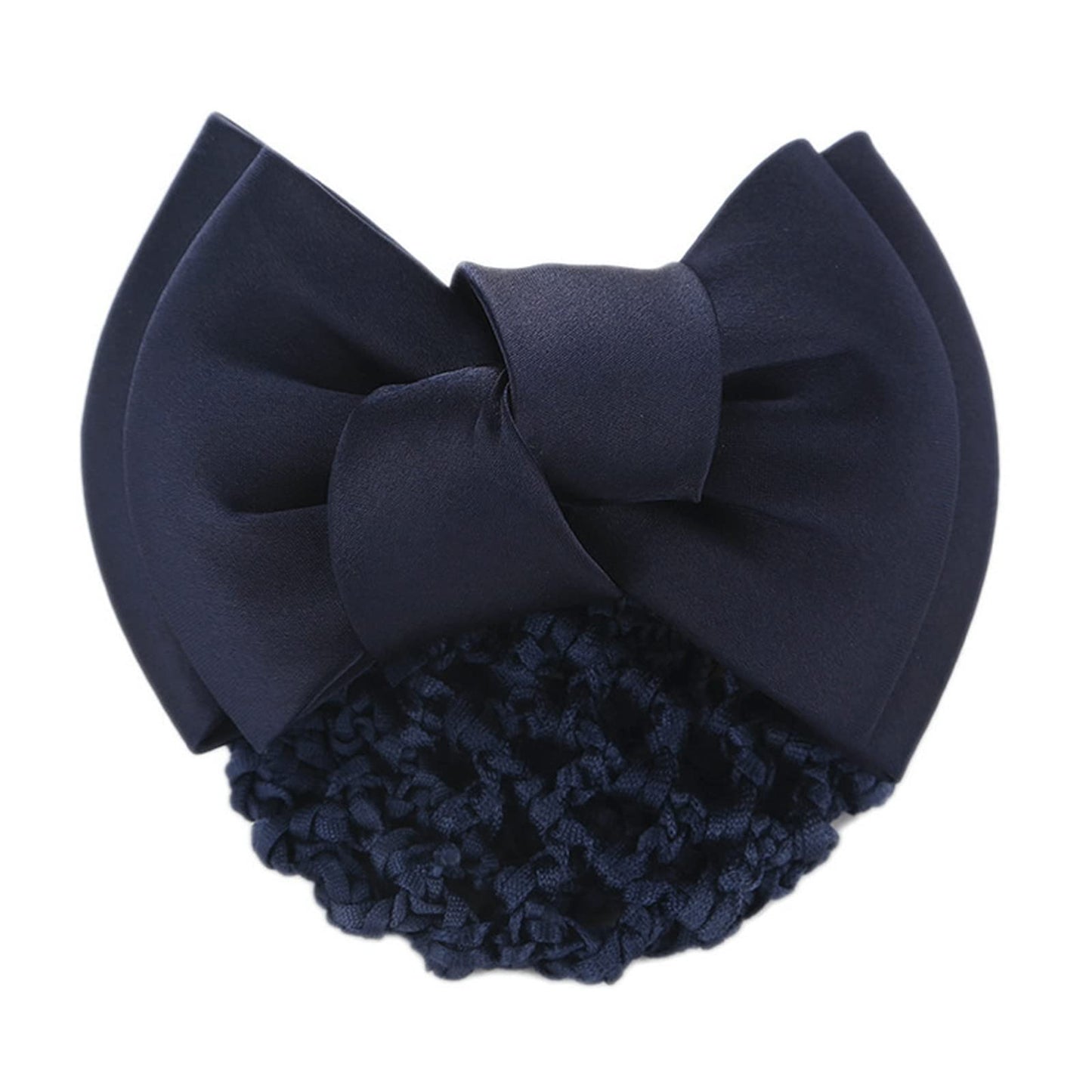 iRIIRIO 4pcs Women Hair Clip with Bowknot Hair Bun Cover Barrettes Net Snood Hairnet Bow Bow-knot Decor Hair Clip Hairnet for Ladies(Blue) Beauty & Personal Care iRIIRIO