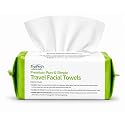 ForPro Travel Size Disposable Face Towels, 8"x8" Compact Dry Wipes, Ultra Soft Lint-Free Viscose Makeup Remover Pads for Sensitive Skin Beauty & Personal Care ForPro Professional Collection