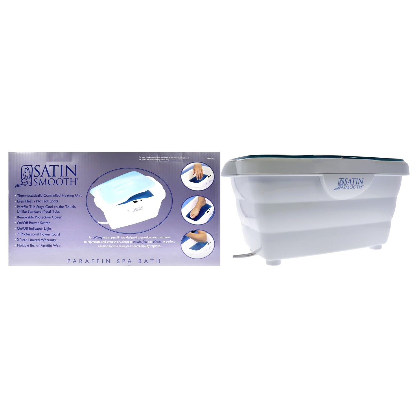 Satin Smooth Paraffin Spa Bath by Satin Smooth for Unisex - 1 Pc Spa Bath Beauty and Personal Care SATIN SMOOTH