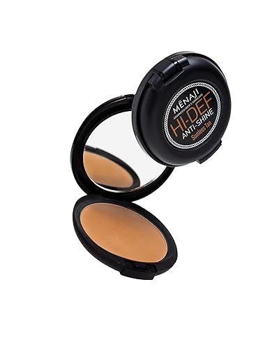 MËNAJI Anti-Shine Powder (HDPV) - Anti-Shine Face Make-Up for Men - Natural Looking Makeup - Mens Cosmetics - Sunless Tan Beauty & Personal Care Menaji