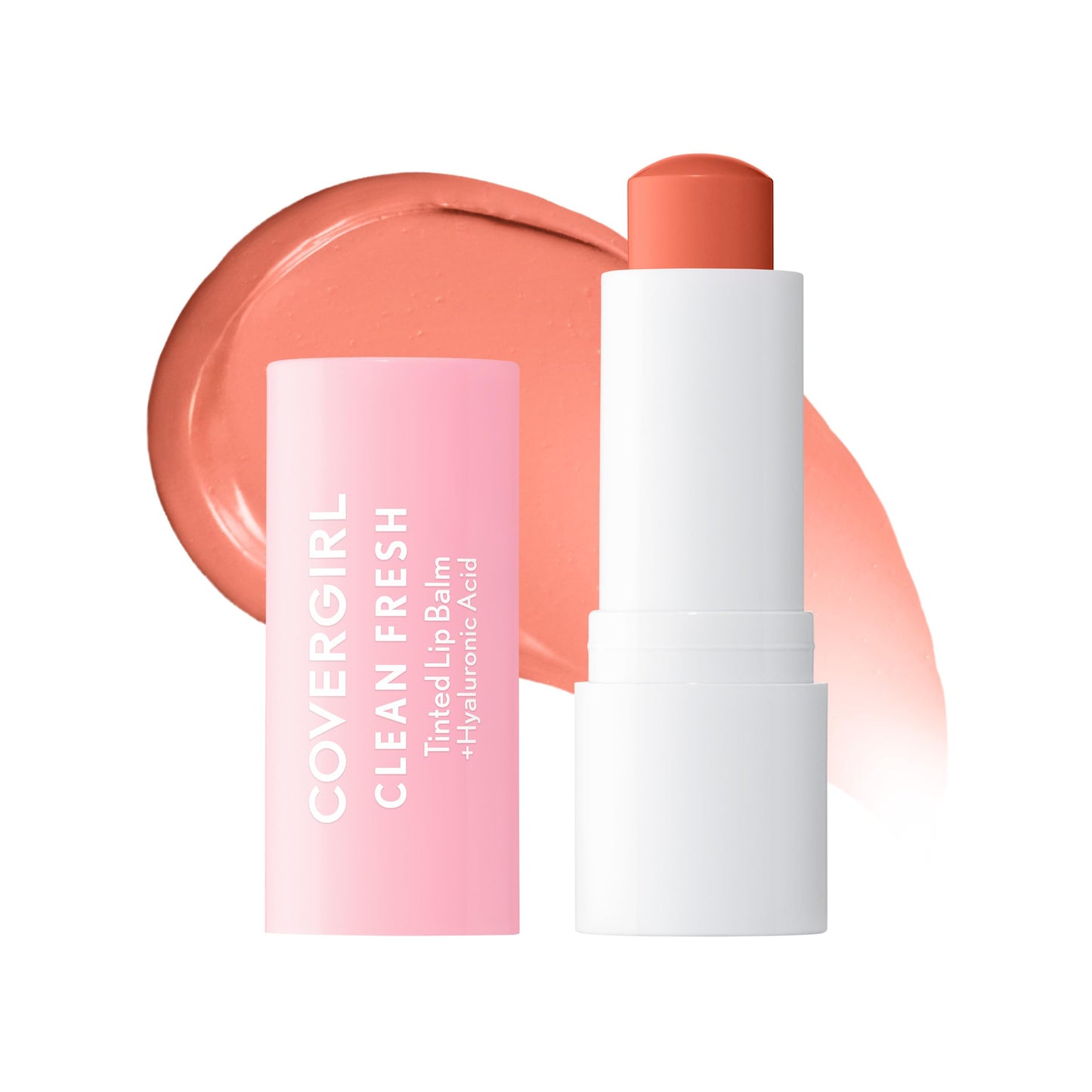 CoverGirl Clean Fresh Tinted Lip Balm, Vegan Formula, Hydrating, Natural Finish, Made for Peach, 1 Count Beauty and Personal Care COVERGIRL