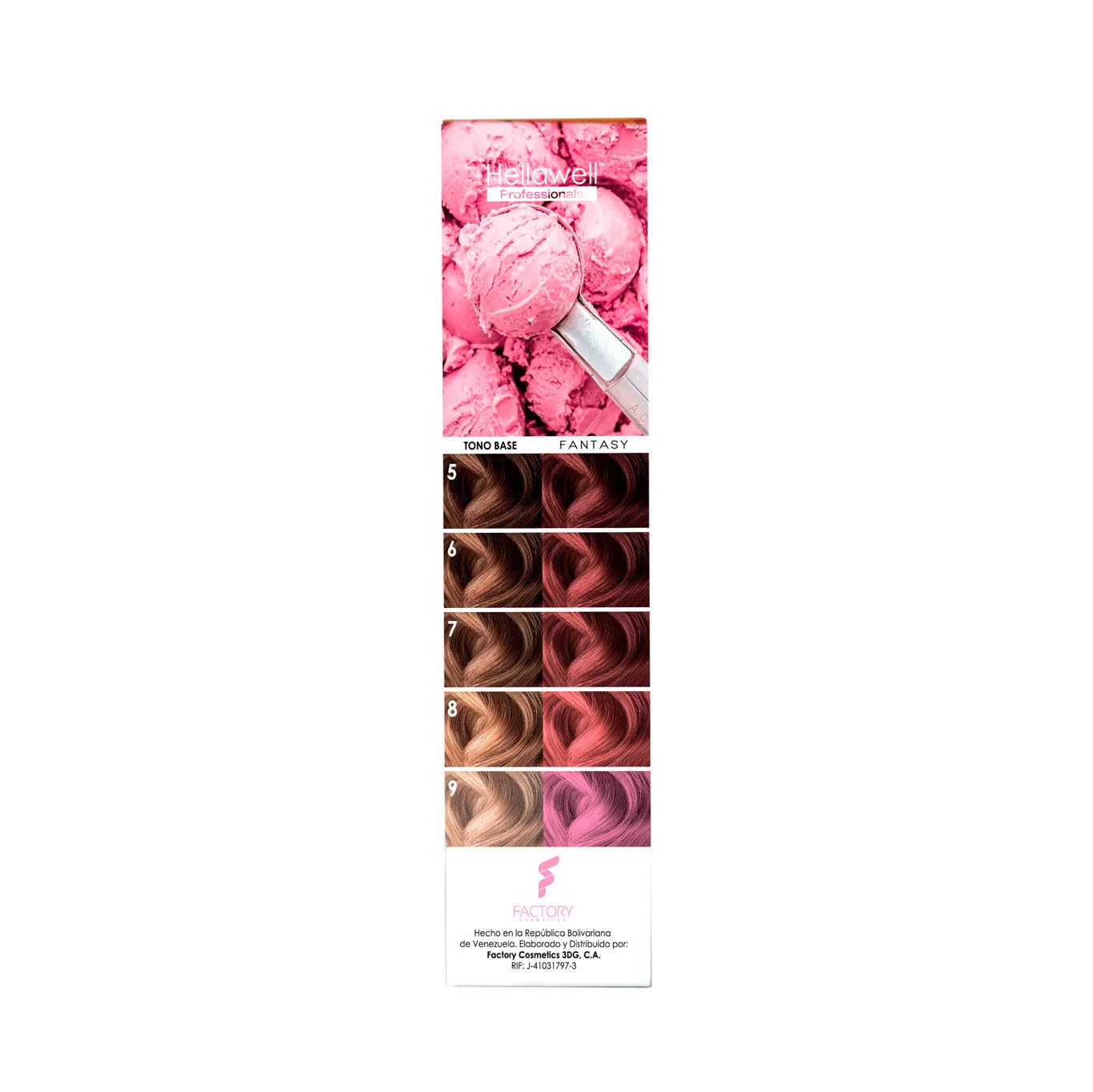 Hellawell Professional Hair Dye. Coverage Color Fantasy - Semi-permanent oxidation coloring cream. Pink 2.11oz Beauty & Personal Care HELLAWELL PROFESSIONALS