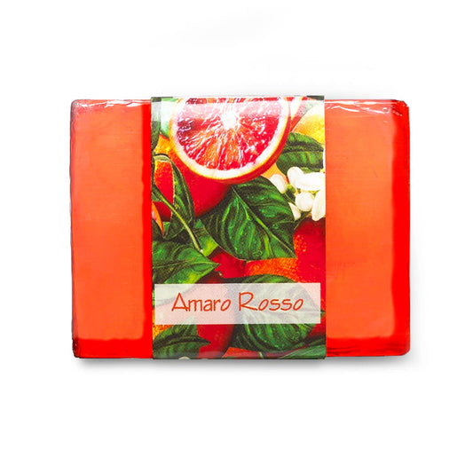 Nabila K Amaro Rosso Glycerin Bar Soap | Blood Orange Scent | Natural, Vegan, Hypoallergenic | 100% Vegetable Glycerin, Sulfate-Free, Paraben-Free | Beauty & Personal Care Nabila K