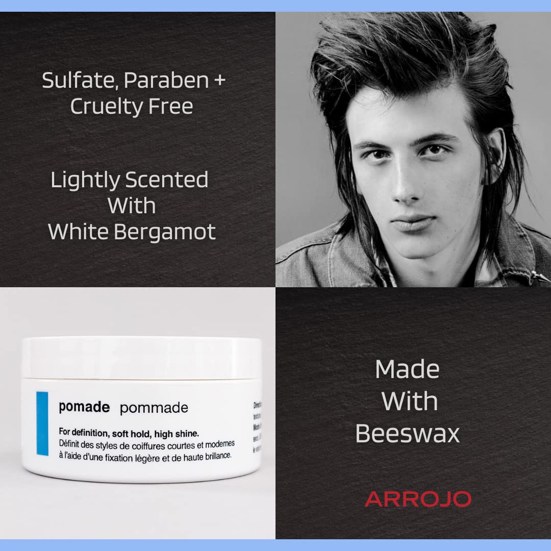 ARROJO Pomade - Hair Pomade for Men & Women to Create Definition & Calm Excessive Volume - Hair Shine Products Made w/Beeswax for Hair - Sulfate-Free Beauty & Personal Care ARROJO