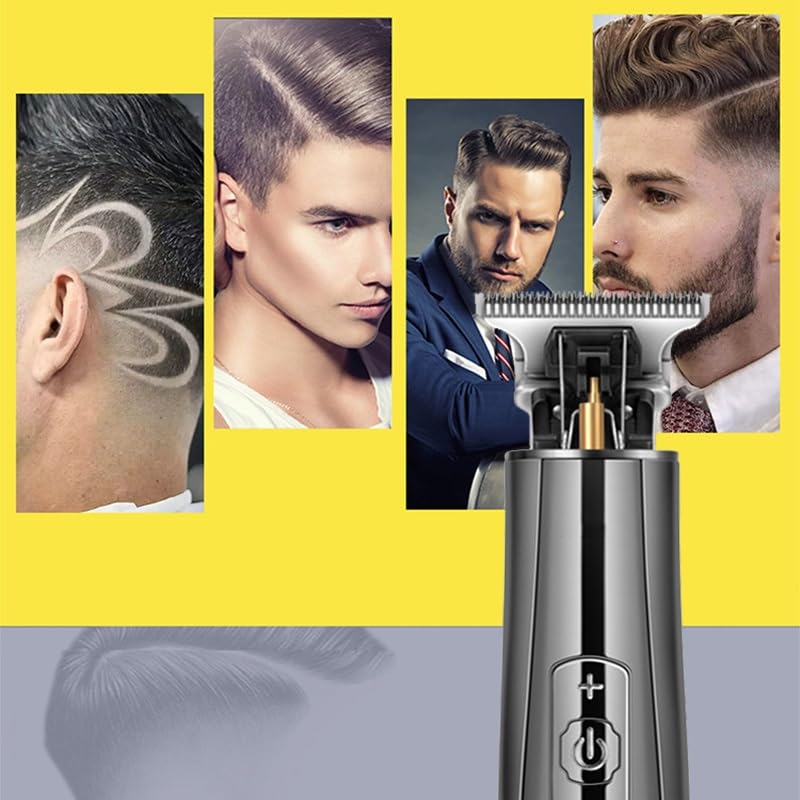 QDKVTNDJZ Hair Clippers Professional Rechargeable LCD Display USB Oil- tip Electric Trimme Barber Cutting Machine for Men Beauty and Personal Care QDKVTNDJZ