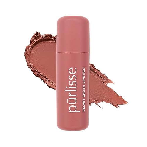p?rlisse Velvet Crush Long Lasting Lipstick - Matte Finish Hydrating Lipstick - Enriched with Bakuchiol, Mango Seed & Shea Butter to Soften & Smooth Beauty & Personal Care p?rlisse