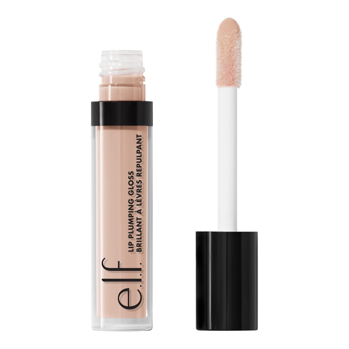 e.l.f. Lip Plumping Gloss, Soothes, Shimmer, Peach Bellini, 0.09 Ounce Beauty & Personal Care e.l.f.