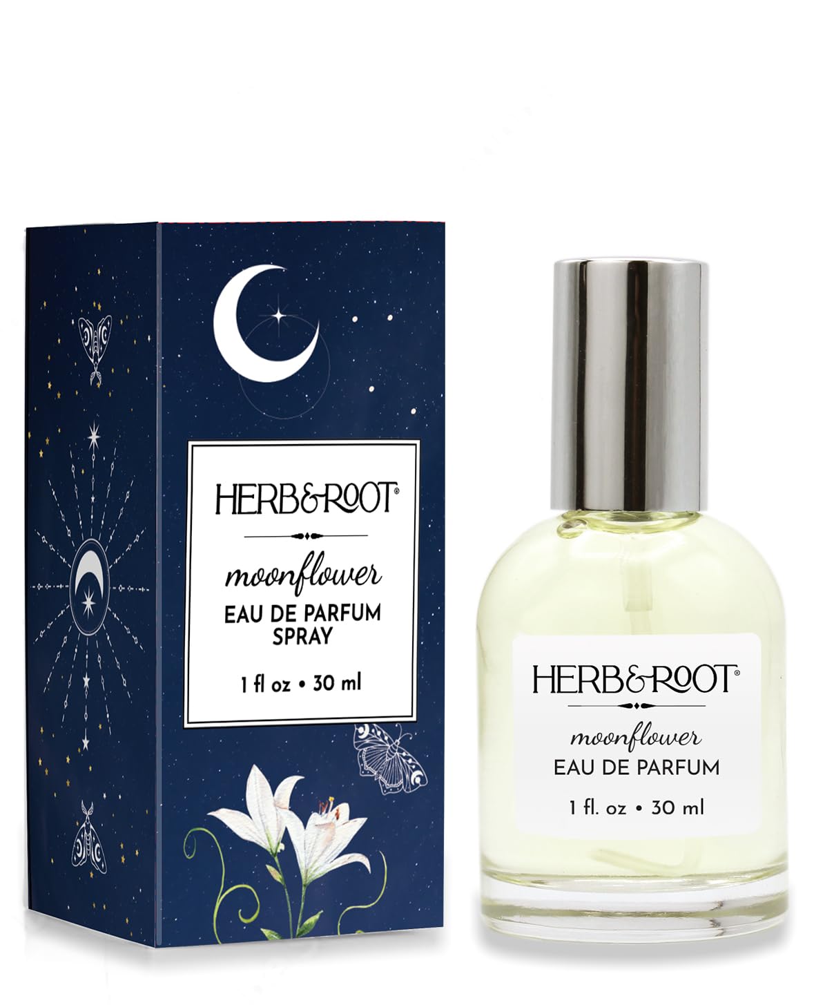Herb & Root Moonflower Eau de Parfum: Tuberose, Jasmine, Rose & Orris - Clean, Long-Lasting Perfume for Women, Cruelty-Free, Phthalate & Paraben-Free Beauty & Personal Care Herb & Root