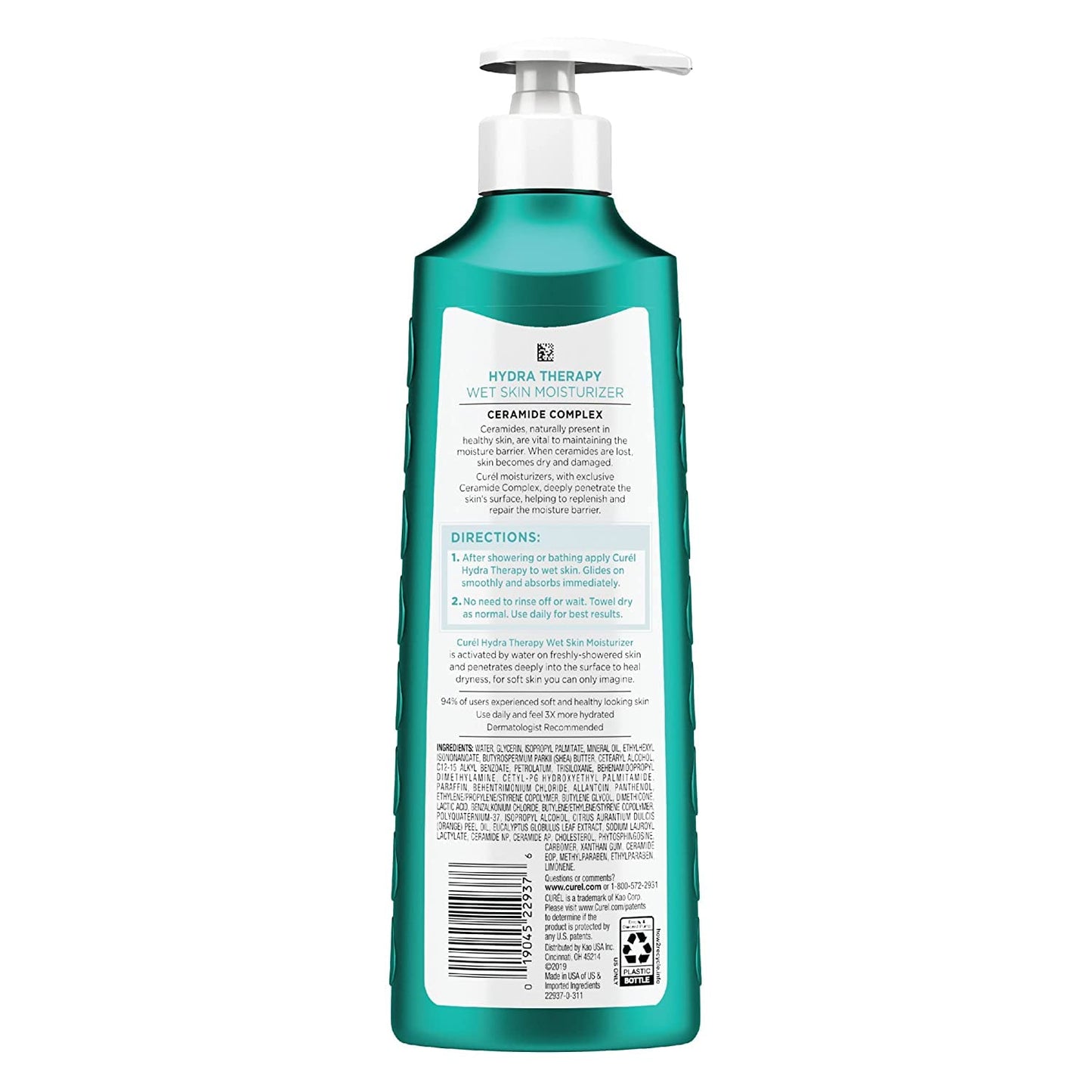 Curel Hydra Therapy 12 Ounce Wet Skin Moisturizer Pump (354ml) (2 Pack) Beauty & Personal Care FIAHNG
