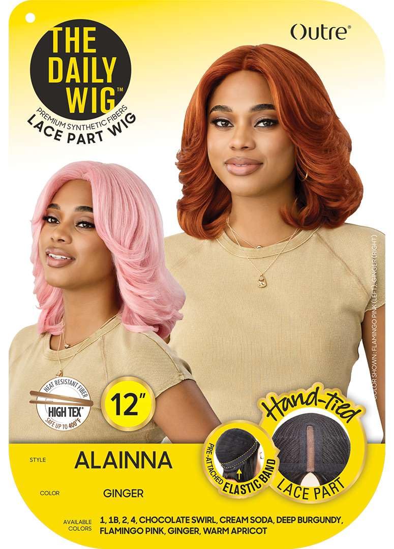 Outre The Daily Wig - Lace Part Wig - Alainna (FLAMINGO PINK)