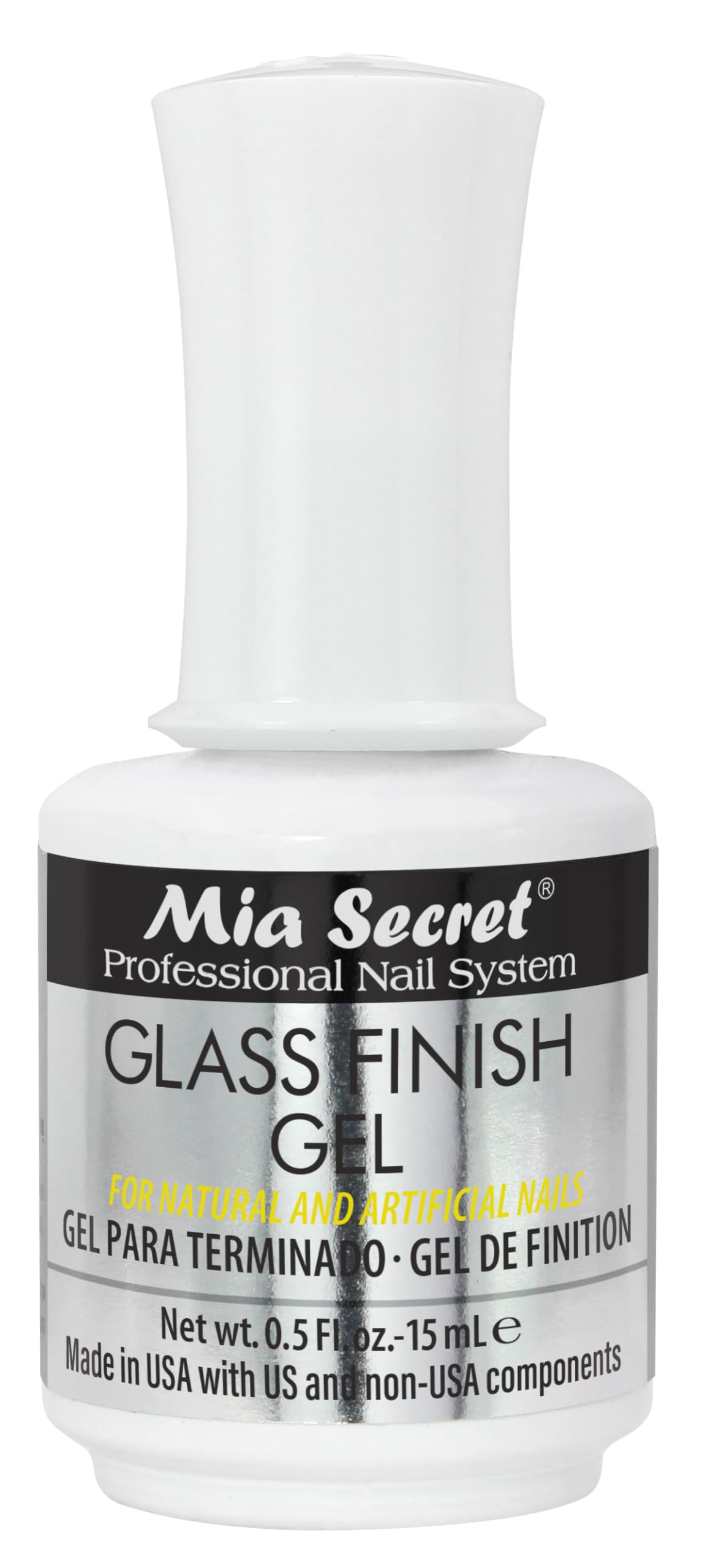 Mia Secret Glass Finish UV-LED Gel 0.5 Fl. oz - 15mL