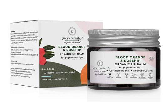 Dharma Juicy Chemistry Blood Orange & Rosehip Organic Lip Balm For PiGmented & Chapped Lips, 5 Gm Beauty and Personal Care Dharma