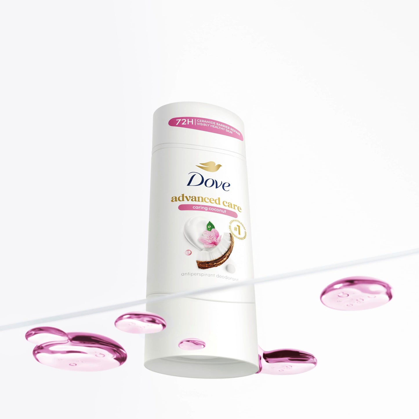 Dove Advanced Care Antiperspirant Deodorant Stick Caring Coconut 4 ct for helping your skin barrier repair after shaving 72-hour odor control Beauty and Personal Care Dove