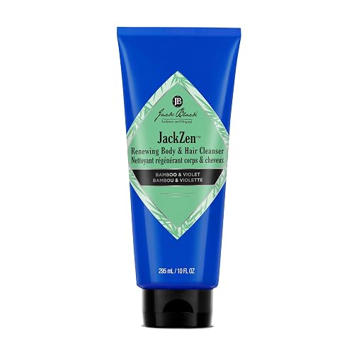 Jack Black JackZen Renewing Body & Hair Cleanser, 10 Fl Oz - Bamboo & Violet - Mens Body Wash, Mens Shampoo, Skin Care, Hair Care, Dual-Purpose Body Beauty & Personal Care Jack Black