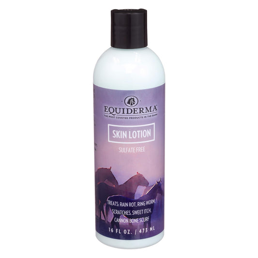 EQUIDERMA Horse Skin Lotion - 16 oz | All-in-One Equine Skin Care for Cannon Bone Scurf, Mane & Tail Itching, Midline Irritation, Dry Patches & Coat