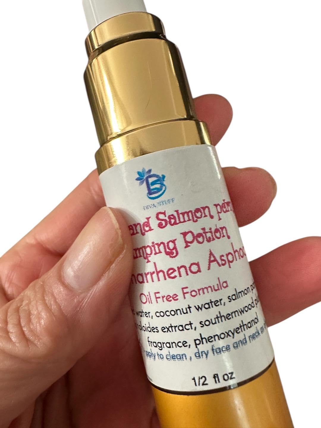Diva Stuff Pink Coconut & Salmon Pdrn Facial Plumping Potion with Anemarrhena Asphodeloides, Volufiline, Hyaluronic Acid Niacinamide Oil-Free Serum Beauty & Personal Care Diva Stuff