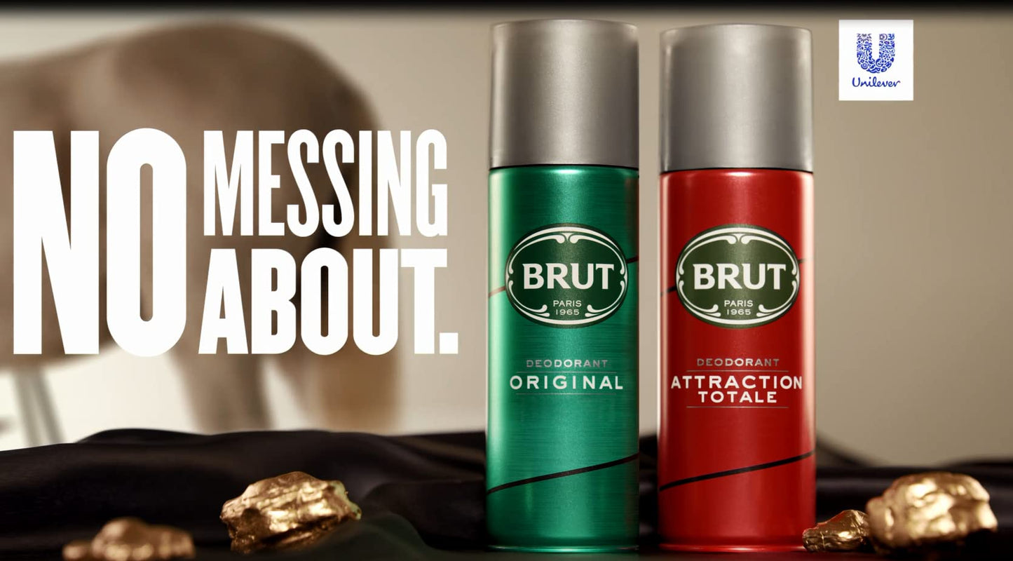 BRUT Original Body Spray Deodorant Bundle 6 x 200ml Beauty and Personal Care Brut