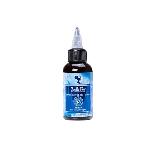 Camille Rose Black Castor Oil + Chebe Pure Strengthening Hair Oil - Nourishing Oils for Dry, Damaged High-Porosity Hair, 2 Fl Oz Beauty & Personal Care Camille Rose