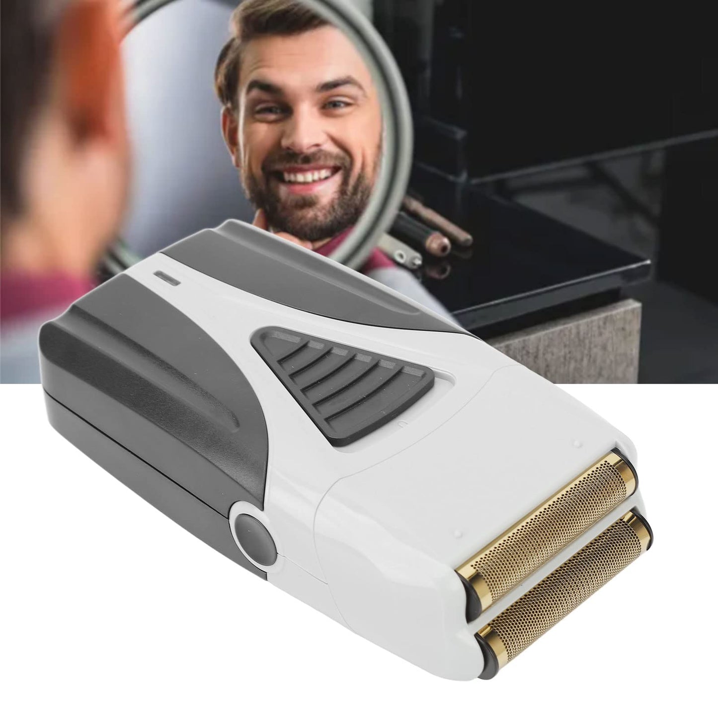 Naroote Hair Grooming Trimmer, Aluminium Alloy Black White Electric Hair Trimmer Detachable for Men for Travel Use Beauty and Personal Care Naroote