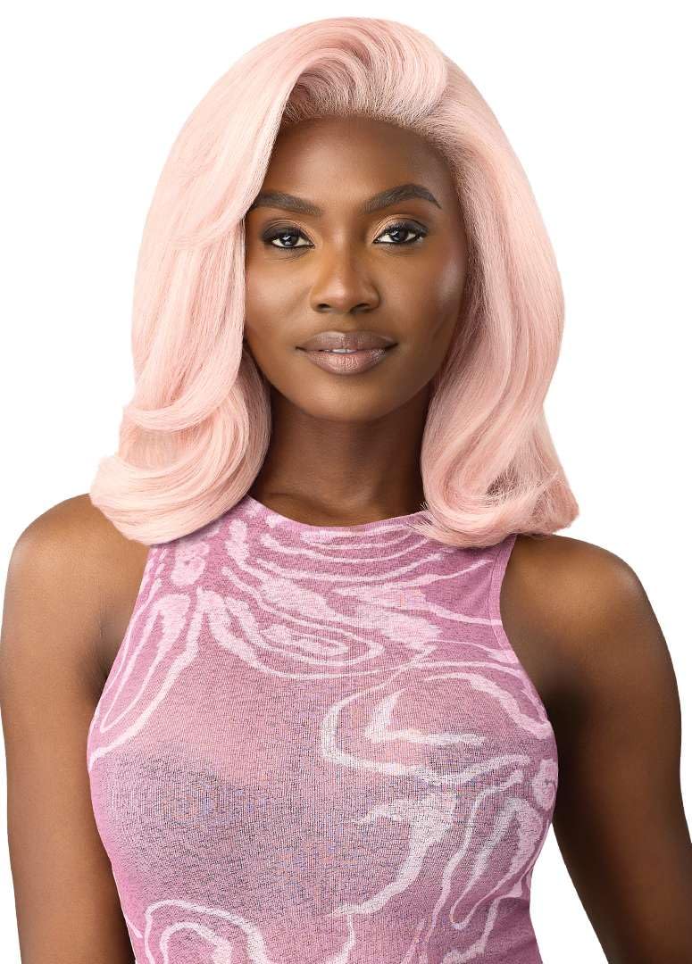 Outre Lace Front Wig - Perfect Hair Line 13X4 - Swoop Series - Swoop 14 (ASH BROWN)