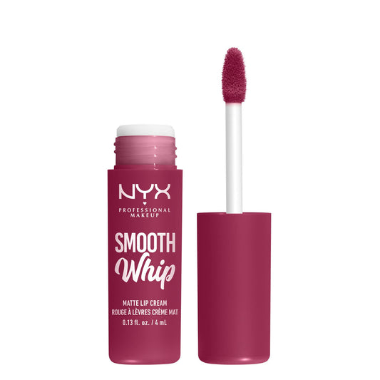 NYX PROFESSIONAL MAKEUP Smooth Whip Matte Lip Cream, Long Lasting, Moisturizing, Vegan Liquid Lipstick - Fuzzy Slippers (Warm Plum) Beauty & Personal Care NYX PROFESSIONAL MAKEUP