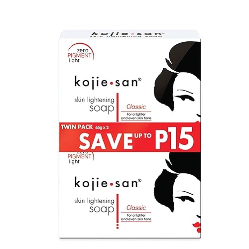 Kojie San Skin and Body Brightening Soap - Original Kojic Acid, Dark Spot Remover Bar Soap with Glycerin & Tea Tree Oil - 65g x 2 Bars Beauty & Personal Care Kojie San