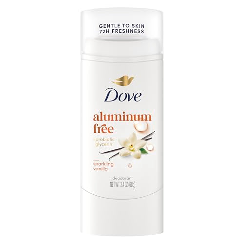 Dove Deodorant Stick Sparkling Vanilla for 72 Hour Odor Protection Aluminum Free 2.4 oz Beauty and Personal Care Dove