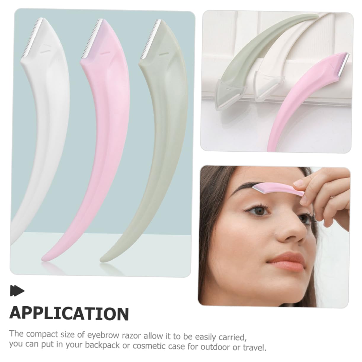 FOMIYES 2sets Stainless Steel Face Razors for Women Eyebrow Shaver Facial Hair Removal Tool 6pcs*2 Beauty and Personal Care FOMIYES