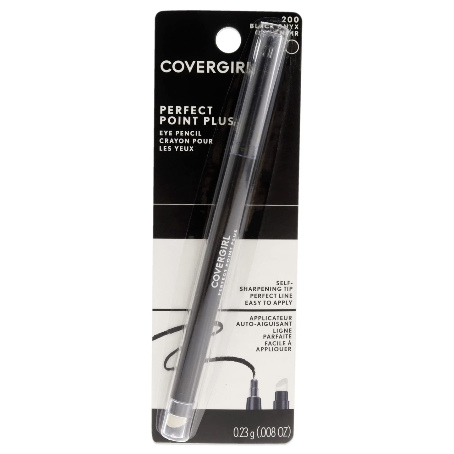 COVERGIRL Perfect Point Plus Eyeliner Pencil, Black Onyx Pack of 1, Long-Lasting, Versatile Black Eyeliner, Soft Smudging Tip, No Sharpening Needed Beauty & Personal Care COVERGIRL