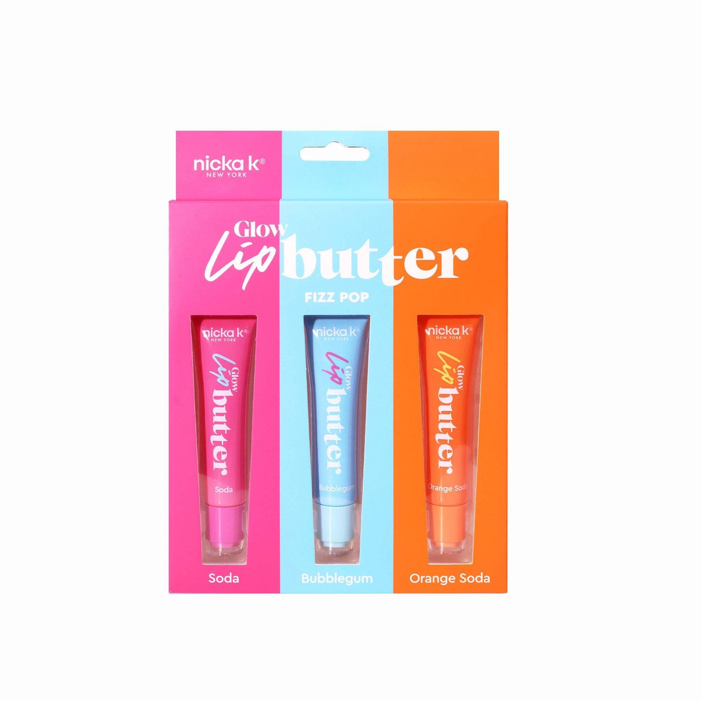 NICKA K NEW YORK Glow Lip Butter, Hydrate, Silky Shin, Soft Smooth and Radiant Lips (MLBT02 Fizz Pop) Beauty & Personal Care NICKA K NEW YORK