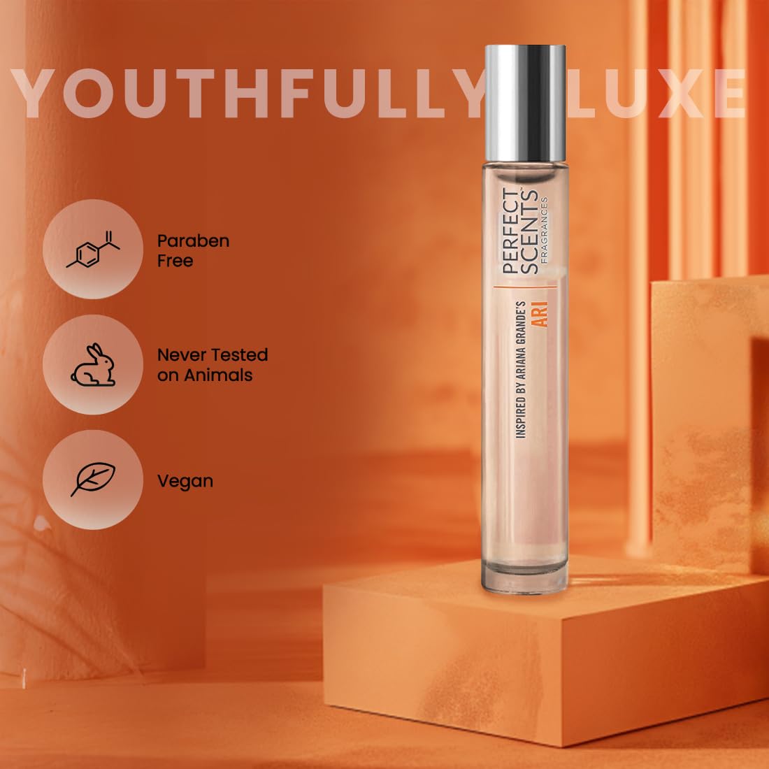 Perfect Scents Fragrances, Inspired by Ariana Grande's Ari, Rollerball, Women’s Eau de Toilette, Vegan, Paraben-Free, Phthalate-Free, Never Tested on Beauty & Personal Care Perfect Scents