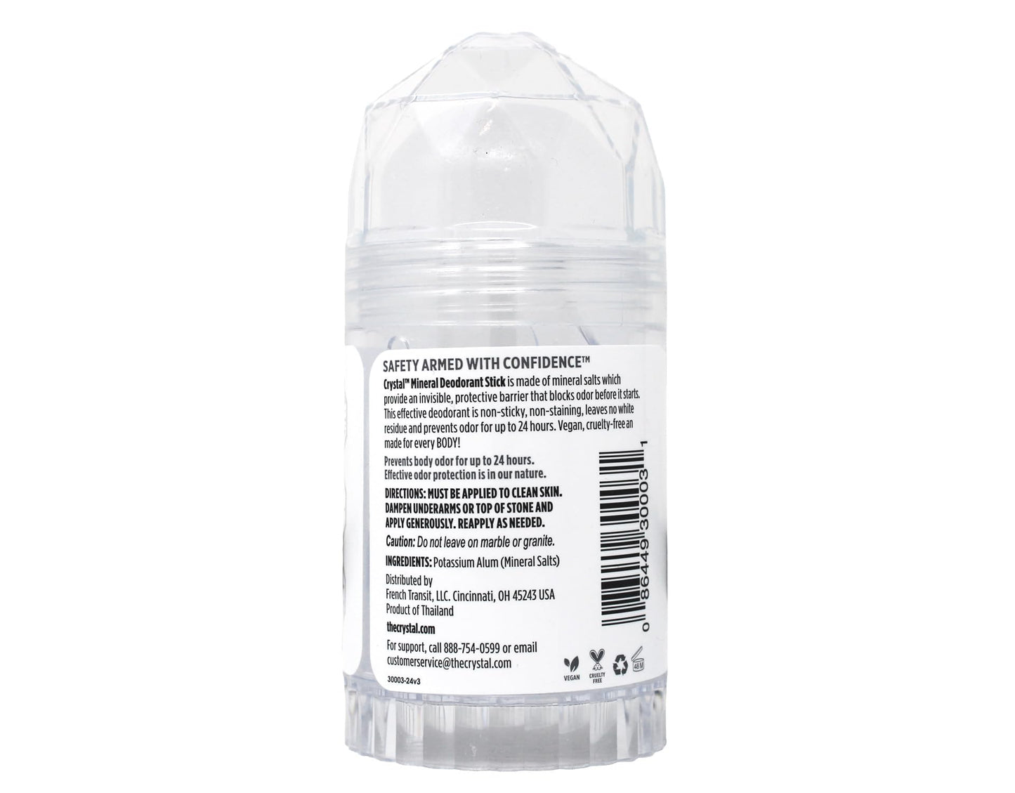 Crystal Mineral Deodorant Stick, Unscented 4.25 oz (Pack of 12) Beauty and Personal Care Crystal Essence