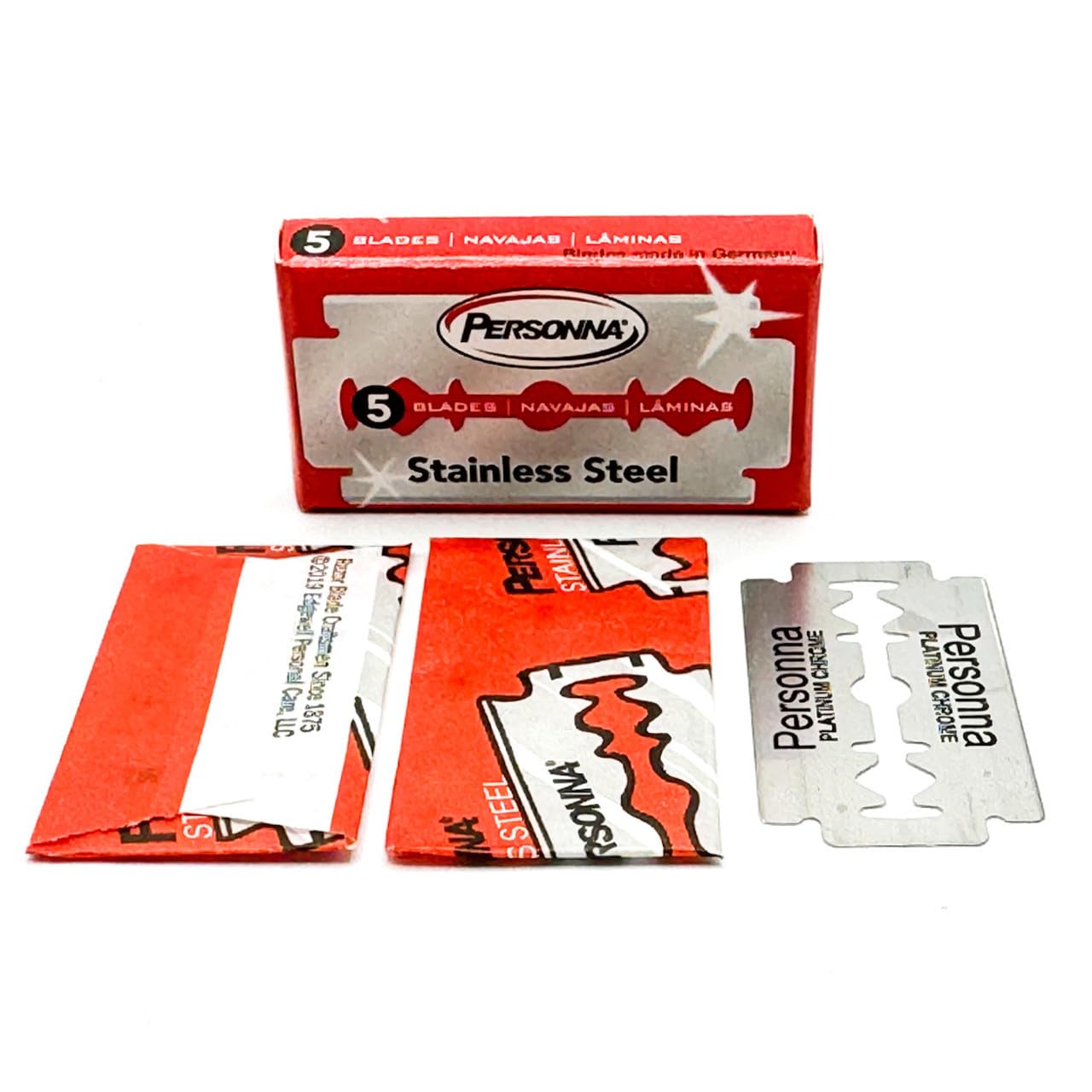 Personna Red Pack Israeli Double Edge Razor Blades - 30 Ct Beauty and Personal Care Personna