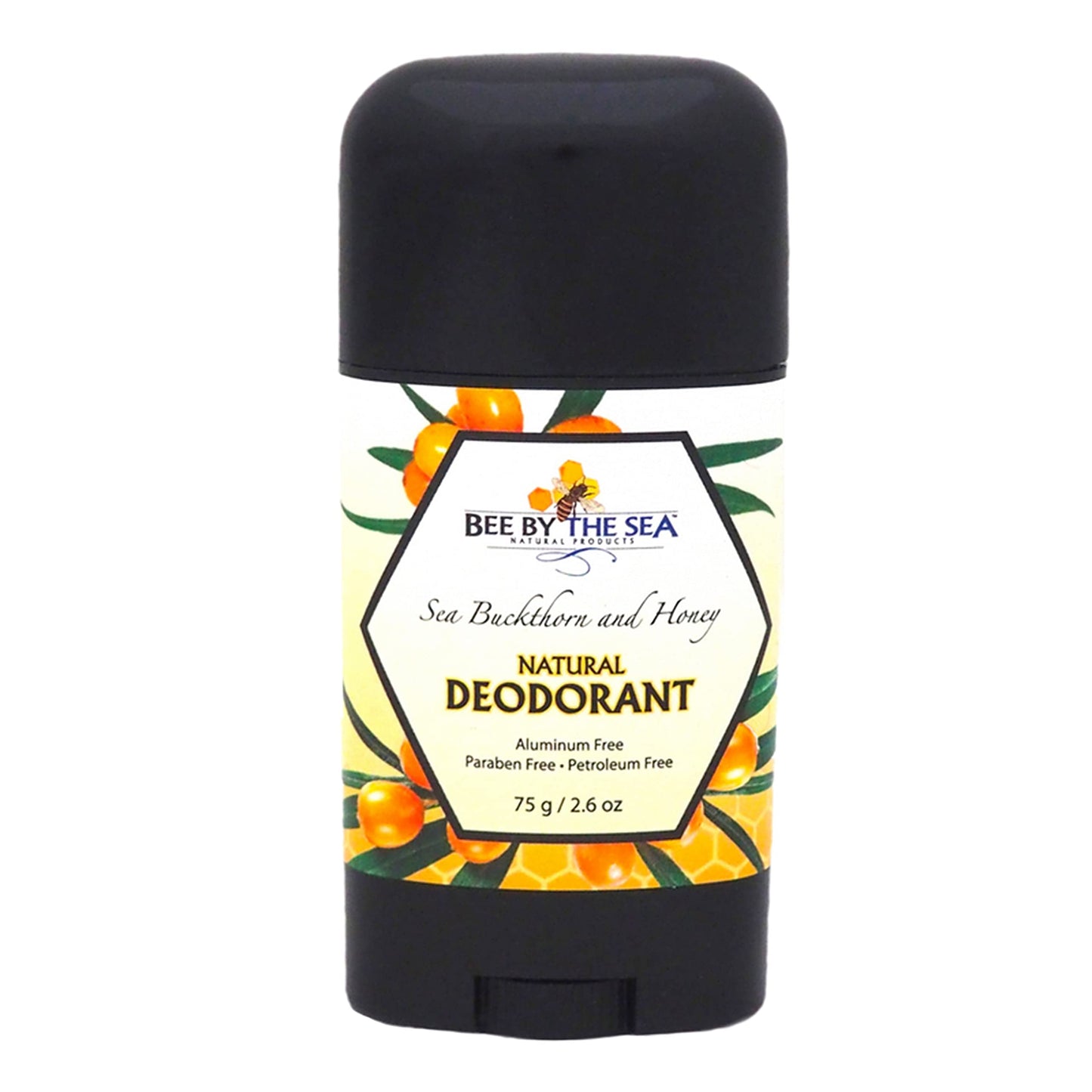 Bee by the Sea Aluminum-Free Natural Deodorant with Sea Buckthorn and Honey for All Day Protection 2.6oz Beauty and Personal Care Bee by the Sea